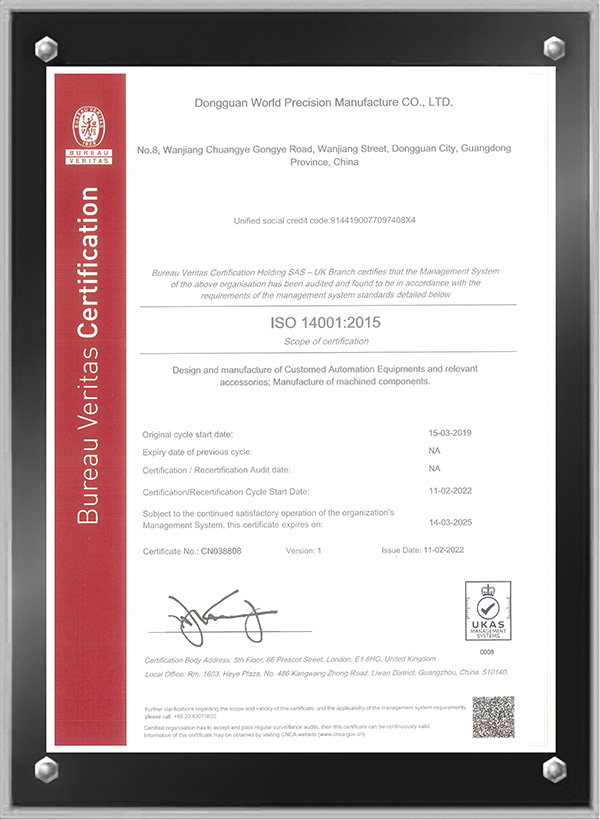 ISO 14001:2015 Environmental Management System Certification